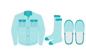 ユニフォーム・ソックス着用スリッパ持参